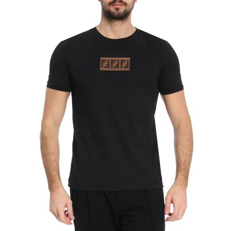 fendi tshirt black|fendi t shirt rate.